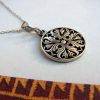 Armenian Ornament Pendant Sterling Silver 925, Ethnic Necklace Carpet Ornament