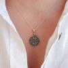 Armenian Ornament Pendant Sterling Silver 925, Ethnic Necklace Carpet Ornament