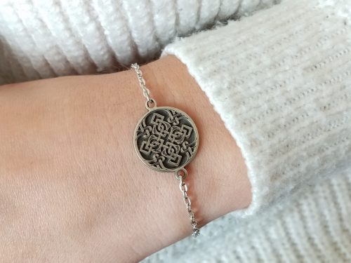 Silver Bracelet Armenian Ethnic Ornament, Sterling Silver 925 Armenian Handmade Jewelry