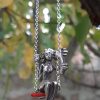 Girl on a Swing Necklace, Swinging Girl Pendant Sterling Silver 925