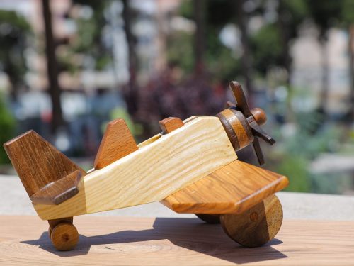 Wooden Montessori Toy Airplane