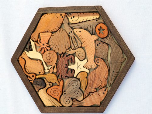 Wooden Marine Life Puzzle Toy