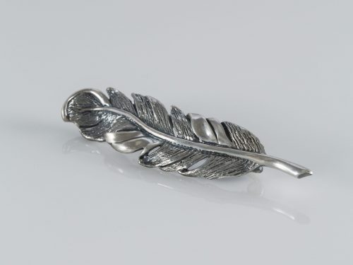 Brooch Feather Sterling Silver 925, Pin Brooch