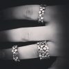 Dainty Ring with Dots Sterling Silver 925, Minimalist Ring