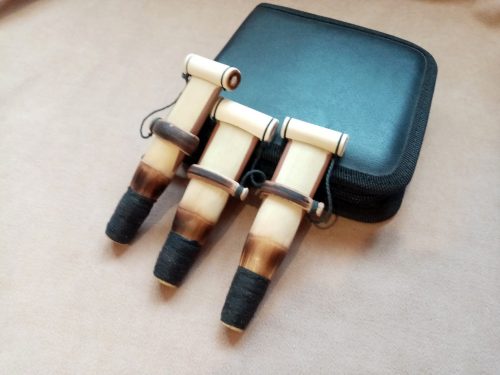 Case for 3 Duduk Reeds, Leather Hard Case for ghamishes, Protection Case for Reeds