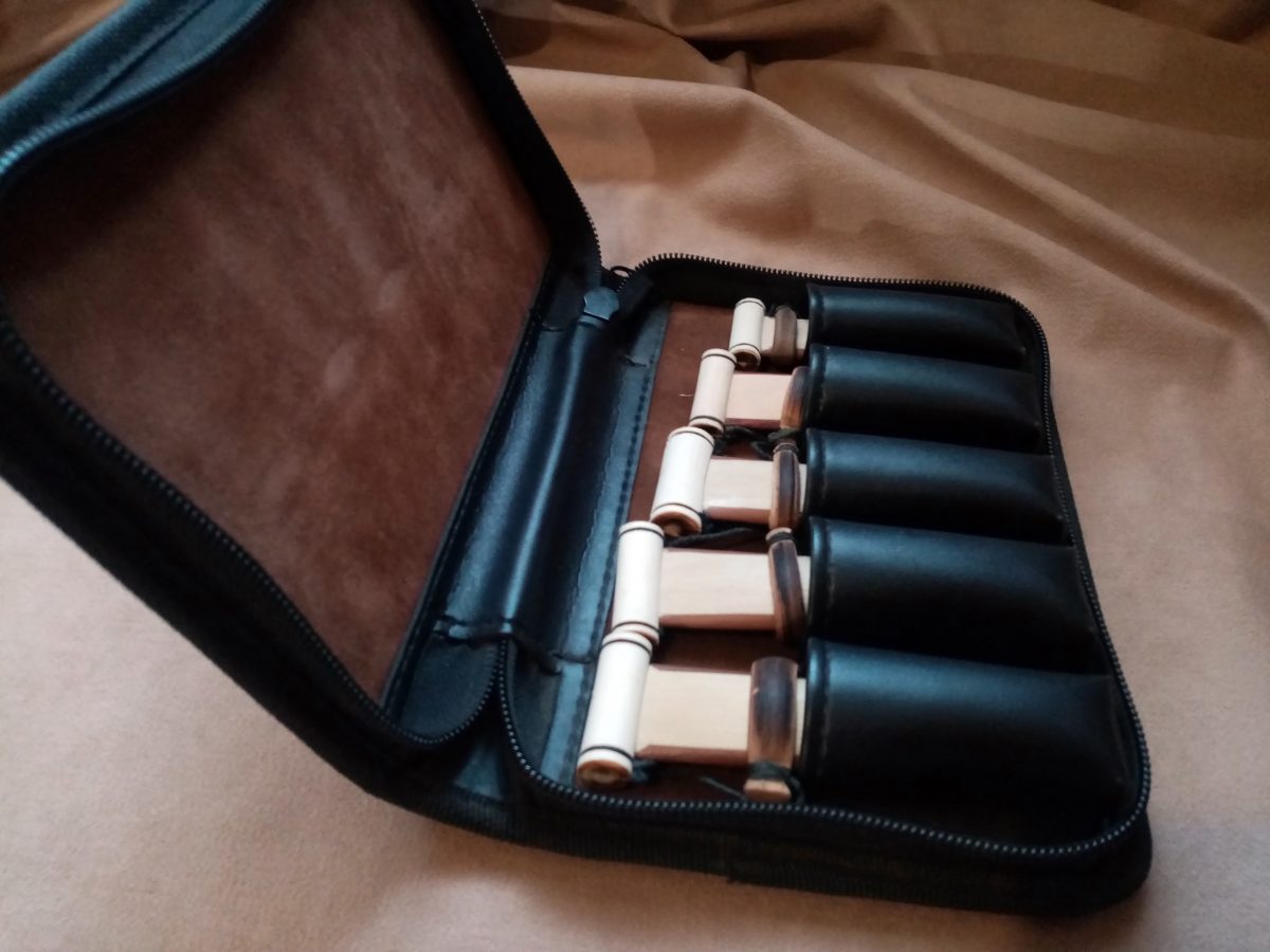 Case for 5 Duduk Reeds, Case with 5 Reeds