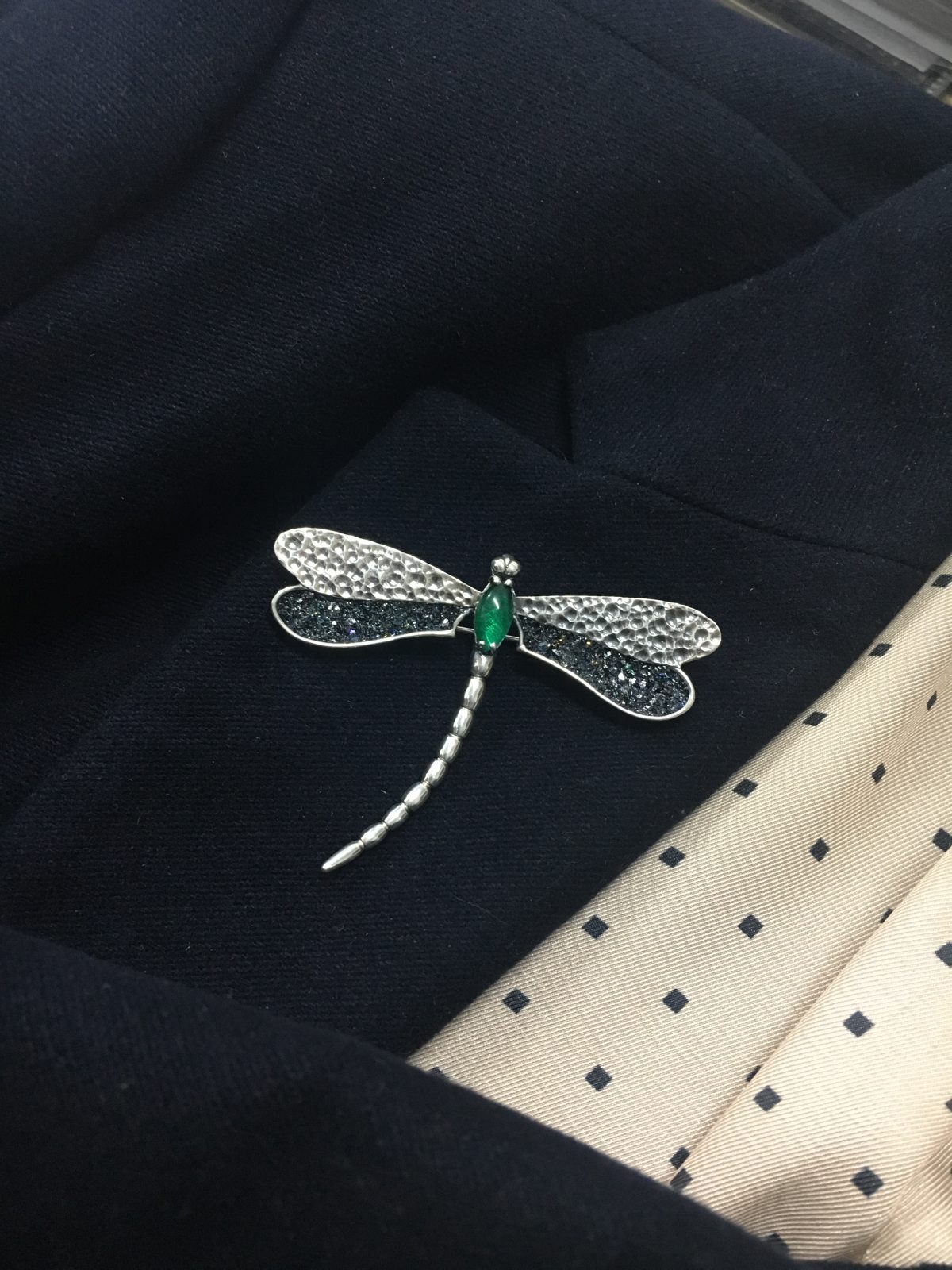 Silver Brooch Dragonfly, Sterling Silver 925 Pin Brooch