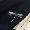 Silver Brooch Dragonfly, Sterling Silver 925 Pin Brooch