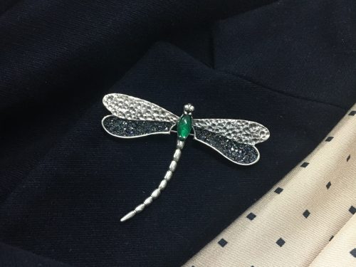 Silver Brooch Dragonfly, Sterling Silver 925 Pin Brooch
