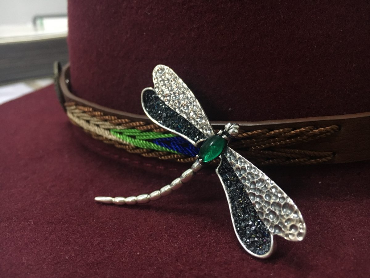 Silver Brooch Dragonfly, Sterling Silver 925 Pin Brooch