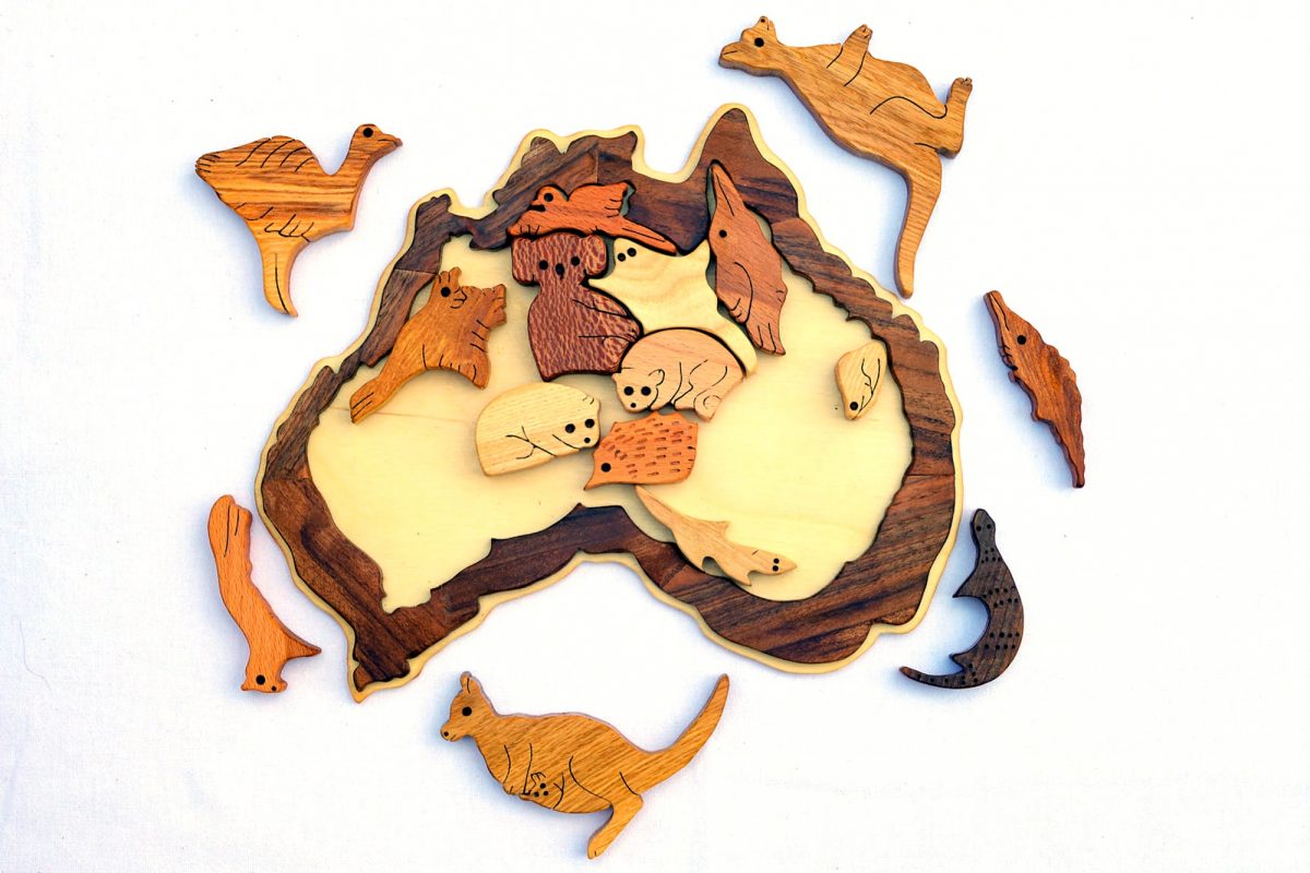 Wooden Puzzle Toy Animals of Australia