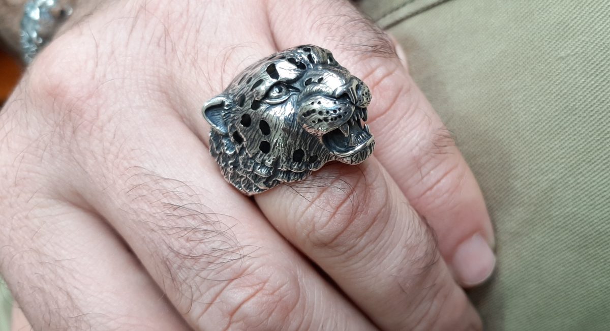 Ring Leopard Sterling Silver 925, Ring for Men, Ring for Women