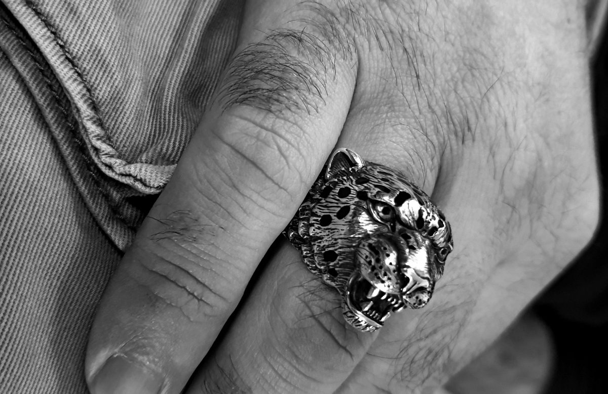 Ring Leopard Sterling Silver 925, Ring for Men, Ring for Women