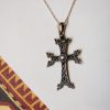 Silver Armenian Cross Khachqar Ornament