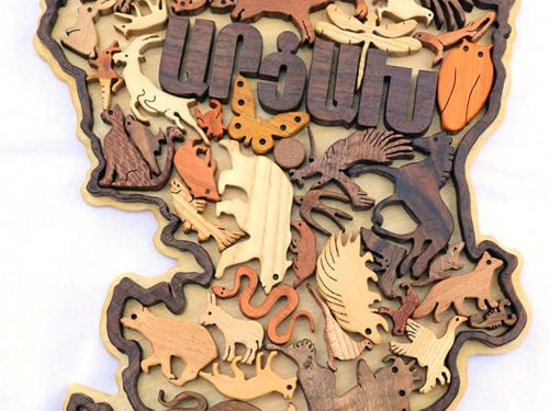 Wooden Puzzle Toy Animals of Artsakh