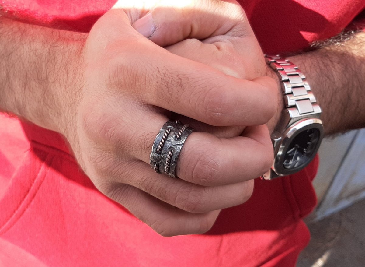 Silver Band Ring for Men
