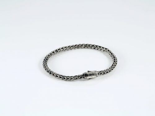 Woven Bracelet For Men Sterling Silver 925