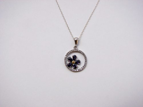 Forget me Not Flower Necklace Sterling Silver 925, Anmoruk