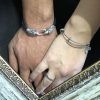 Bangle Bracelet Grape Leaves Sterling Silver 925