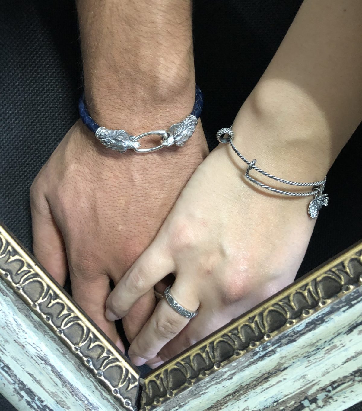Bangle Bracelet Grape Leaves Sterling Silver 925