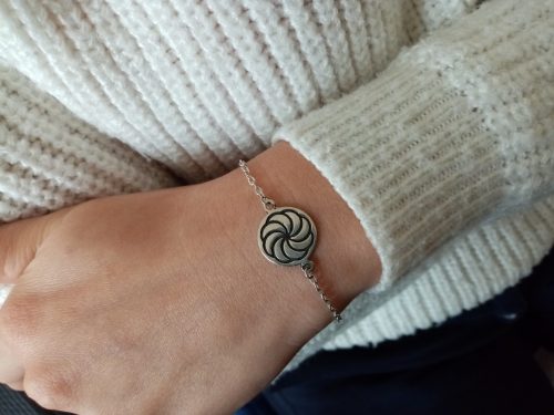 Wheel of Eternity Charm Bracelet Sterling Silver 925