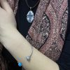 Cuff Bracelet Sterling Silver 925 with Turquoise