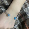 Cuff Bracelet Sterling Silver 925 with Turquoise