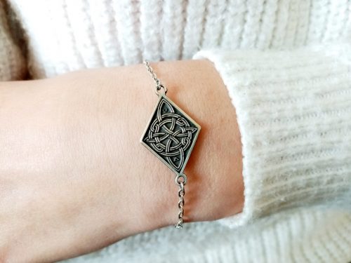 Celtic Shield Knot Bracelet Sterling Silver 925