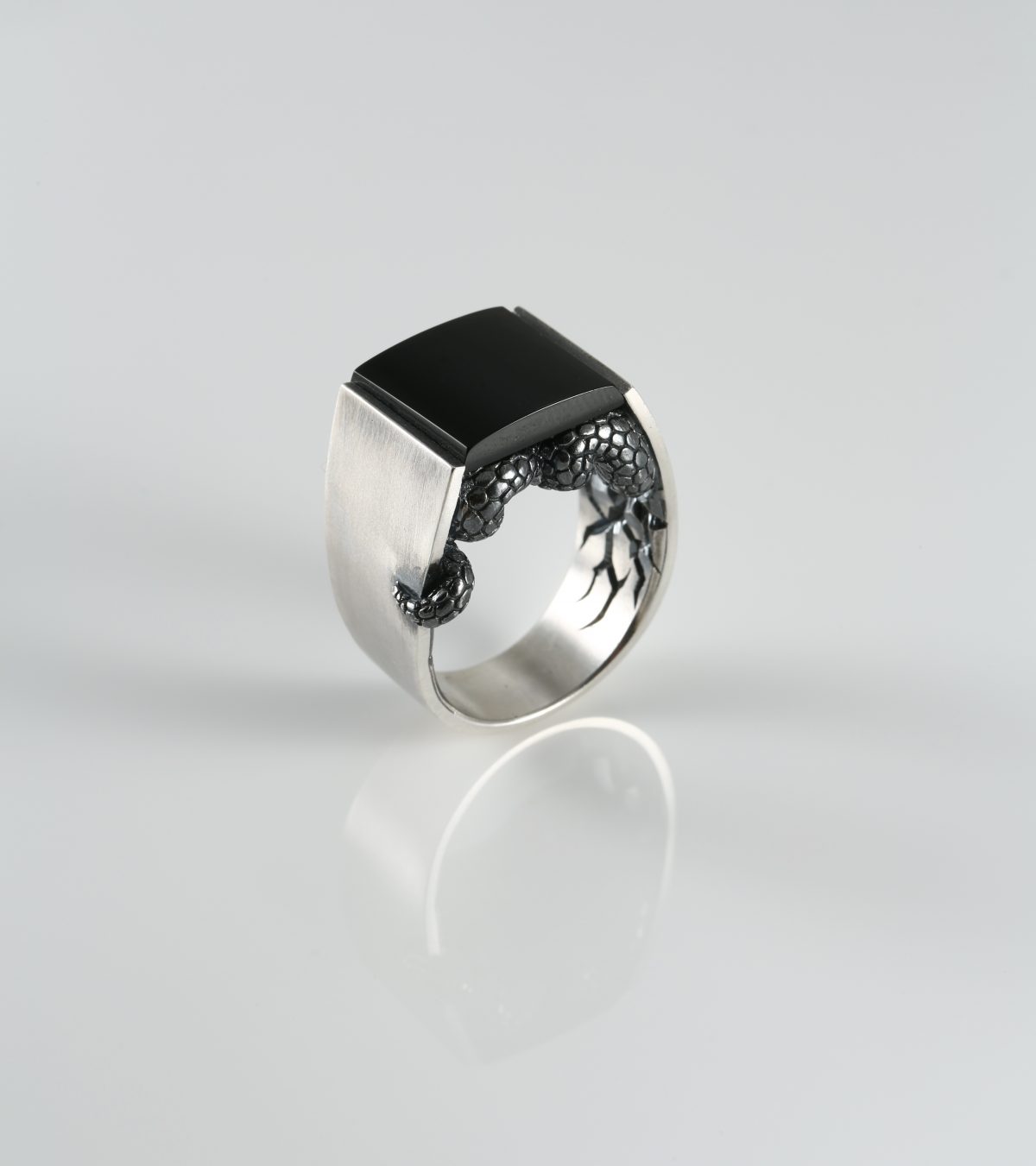 Ring for Men Snake Sterling Silver 925