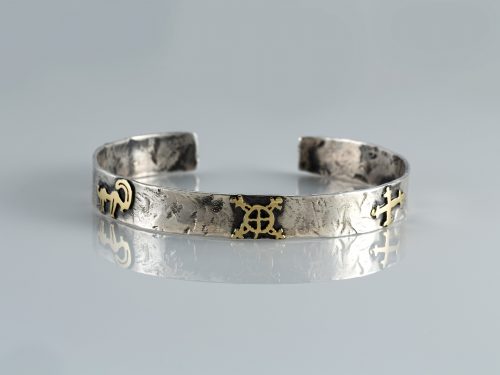 Rigid Cuff Bracelet For Men Sterling Silver 925