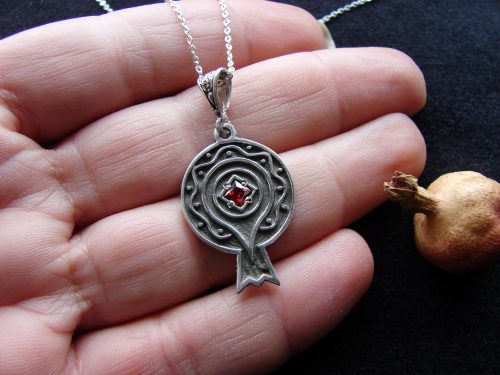 Pomegranate Pendant Armenian Ornament Sterling Silver 925