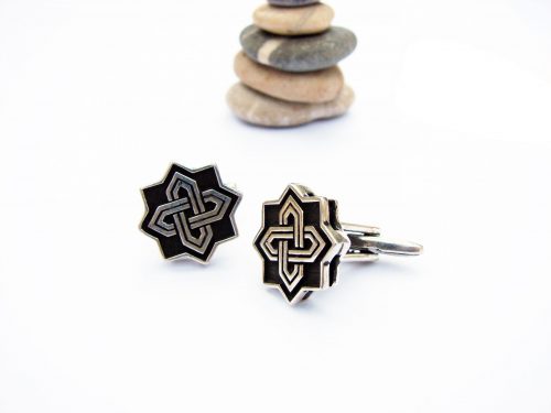 Sterling Silver Cufflinks for Men, Armenian Handmade Jewelry