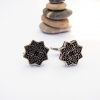 Men's Cufflinks Sterling Silver 925 with beautiful ornament