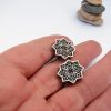 Men's Cufflinks Sterling Silver 925 with beautiful ornament