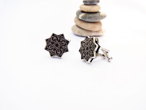 Elegant Men's Cufflinks Sterling Silver 925