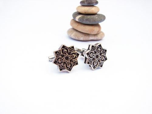 Elegant Men's Cufflinks Sterling Silver 925