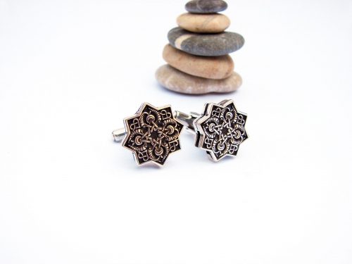 Elegant Men's Cufflinks Sterling Silver 925