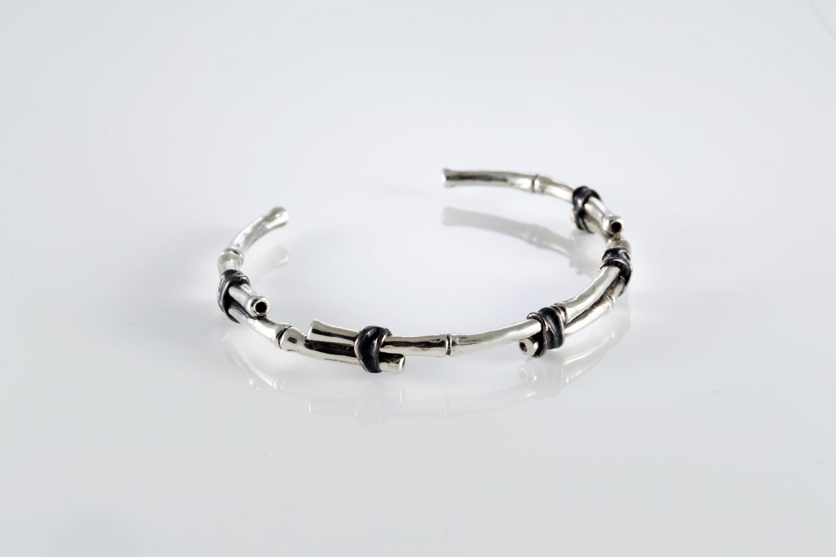 Cuff Bracelet Bamboo For Women Sterling Silver 925