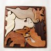 Wooden Puzzle Toy Dinosaurs, Puzzle Wooden Еducational Toy for Kids, Boys and Girls Wood Toys
