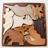 Wooden Puzzle Toy Dinosaurs, Puzzle Wooden Еducational Toy for Kids, Boys and Girls Wood Toys