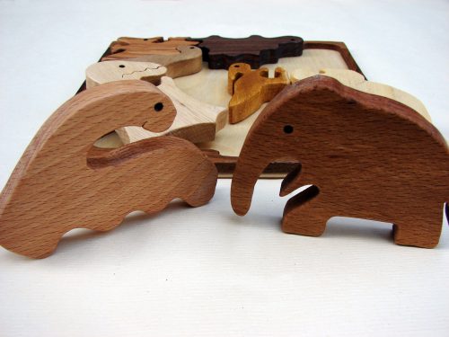 Wooden Puzzle Toy Dinosaurs, Puzzle Wooden Еducational Toy for Kids, Boys and Girls Wood Toys