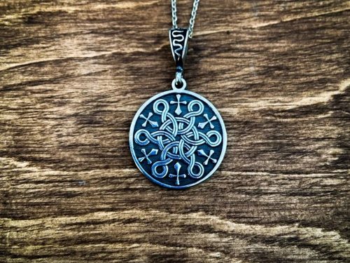 Pendant With Crosses And Ornaments Sterling Silver 925