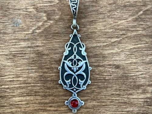 Armenian Ethnic Ornament Pendant Sterling Silver 925