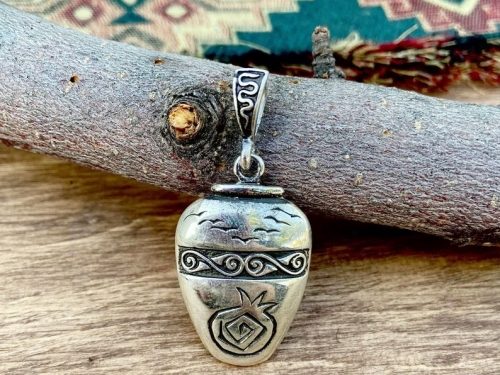 Armenian Pot Pendant Sterling Silver 925