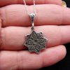 Armenian Silver Pendant Octagon, Eight pointed Star