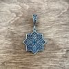 Armenian Pendant Eight pointed Star Sterling Silver 925