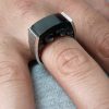 Ring for Men Aries Sterling Silver 925, Men's Onyx Ring
