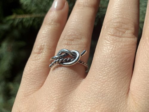 Knot Ring Sterling Silver 925, Love Knot Ring