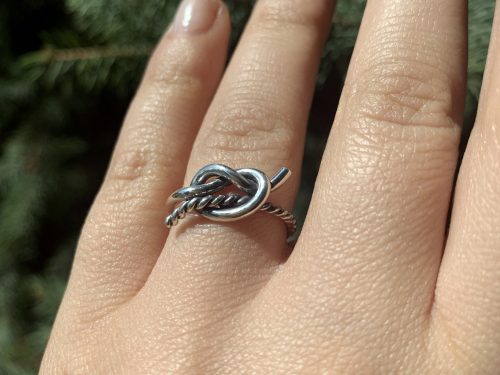 Knot Ring Sterling Silver 925, Love Knot Ring