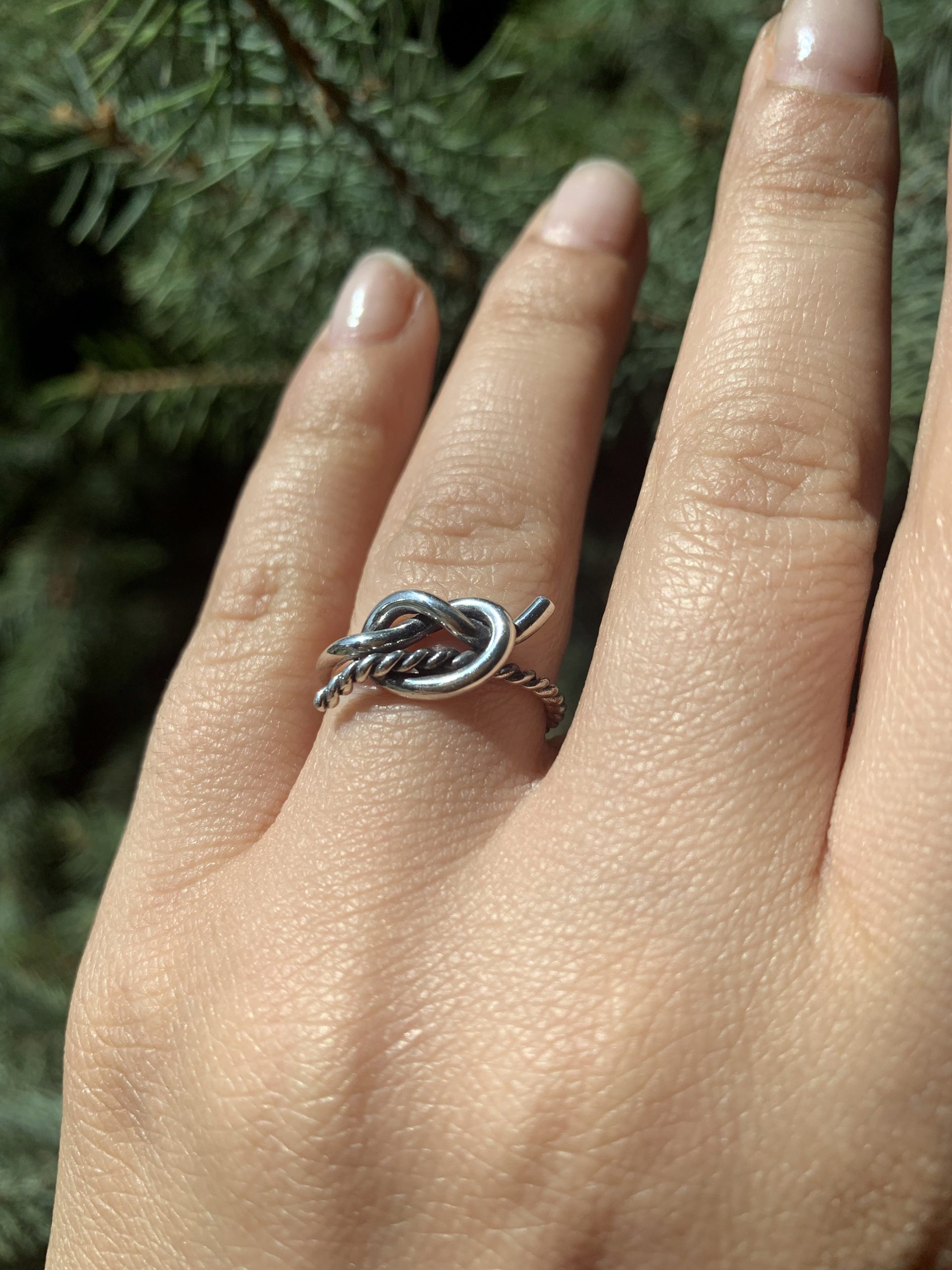 Knot Ring Sterling Silver 925 Love Knot Ring SunnyArmenia